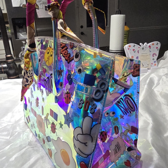 Colorful Holographic Tote Bag - Picture 7 of 16